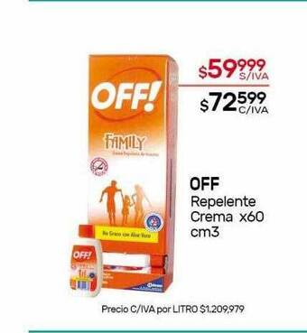 Nini Mayorista Off Repelente Crema oferta