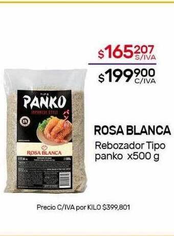 Nini Mayorista Rosa Blanca Rebozador Tipo Panko oferta