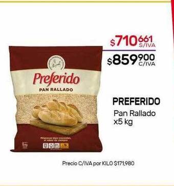Nini Mayorista Preferido Pan Rallado oferta