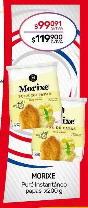 Nini Mayorista Morixe Puré Instantáneo Papas oferta