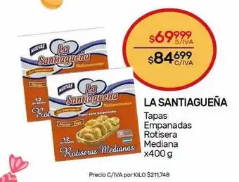 La Santiagueña Tapas Empanadas Rotisera Mediana
