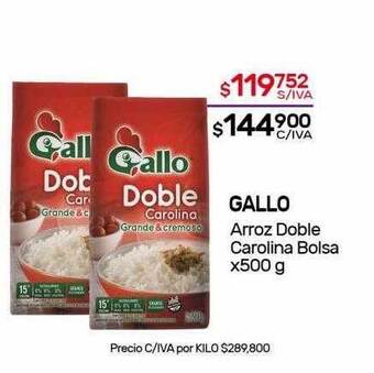 Nini Mayorista Gallo Arroz Doble Carolina Bolsa oferta