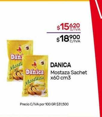 Nini Mayorista Danica Mostaza Sachet oferta
