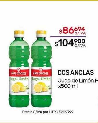 Nini Mayorista Dos Anclas Jugo De Limón oferta