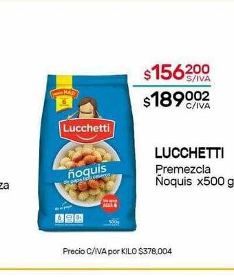 Nini Mayorista Lucchetti Premezcla ñoquis oferta