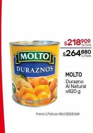 Nini Mayorista Molto Durazno Al Natural oferta
