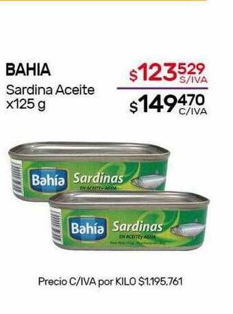 Nini Mayorista Bahia Sardina Aceite oferta