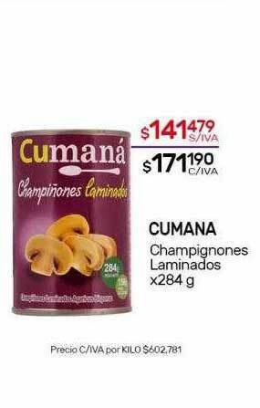 Nini Mayorista Cumana Champignones Laminados oferta
