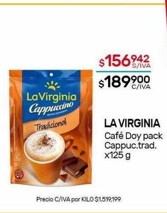 Nini Mayorista La Virginia Café Doy Pack Cappuc Trad oferta