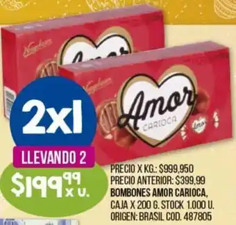 Coto Amor Carioca Bombones Caja x 200 g. oferta