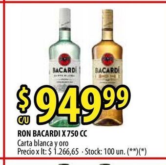 Punto Mayorista Ron bacardi oferta