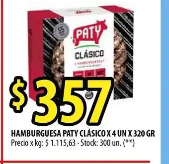Punto Mayorista Hamburguesas paty oferta