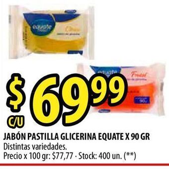 Punto Mayorista Jabón de tocador equate oferta