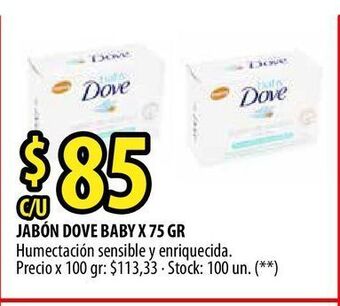 Punto Mayorista Jabón dove baby oferta