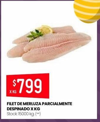 Changomas Filet de merluza parcialmente despinado x kg oferta