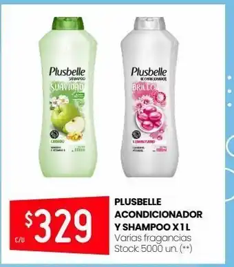 Changomas Plusbelle acondicionador y shampoo x 1 l oferta