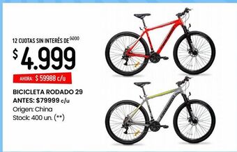 Changomas Bicicleta rodado 29 oferta