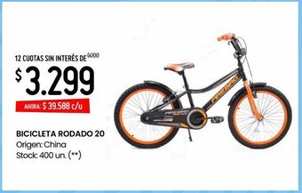 Changomas Bicicleta rodado 20 oferta