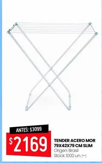 Changomas Tender acero mor 79x42x79 cm slim oferta