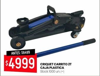 Changomas Criquet carrito 2t caja plastica oferta