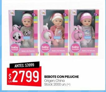 Bebote con peluche