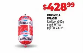 Makro Mortadela paladini 500 gr oferta