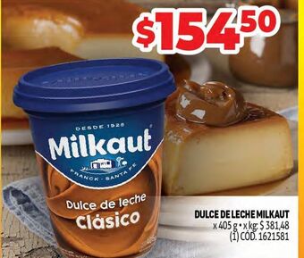 Makro Dulce de leche milkaut oferta
