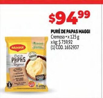 Makro Puré de papas maggi oferta