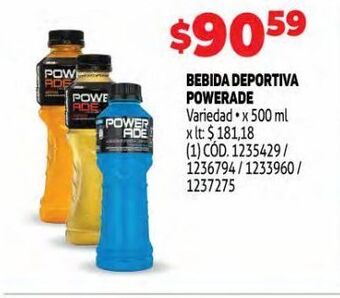Makro Bebida deportiva powerade oferta