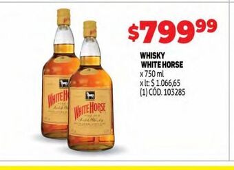 Makro Whisky white horse oferta