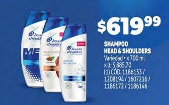Makro Shampoo head & shoulders oferta