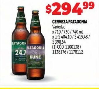 Makro Cerveza patagonia oferta