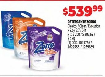 Makro Detergente líquido zorro oferta
