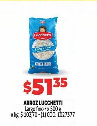 Makro Arroz lucchetti oferta