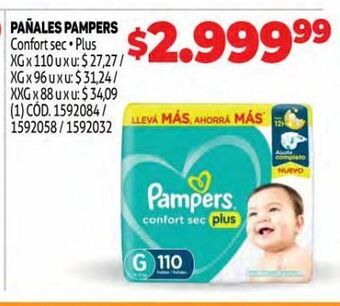 Makro Pañales pampers oferta