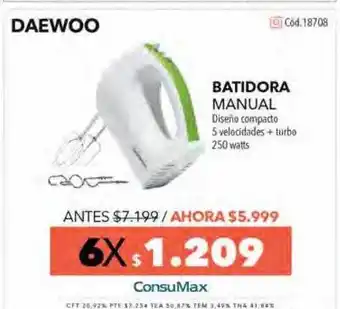Nexon Daewoo Batidora Manual oferta