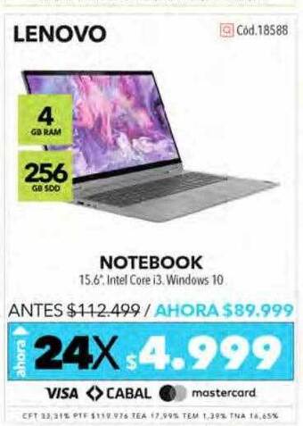 Nexon Lenovo Notebook oferta