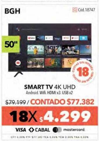 Nexon Smart Tv 4k Uhd Bgh oferta