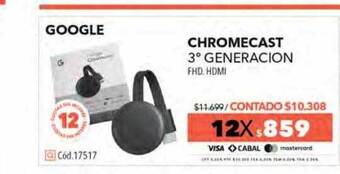 Nexon Google Chromecast 3° Generacion oferta