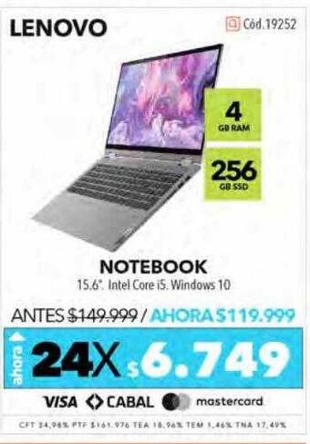 Nexon Lenovo Notebook oferta
