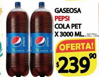Supermercados Mariano Max Gaseosa Pepsi Cola oferta