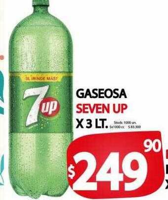 Supermercados Mariano Max Gaseosa Seven Up oferta