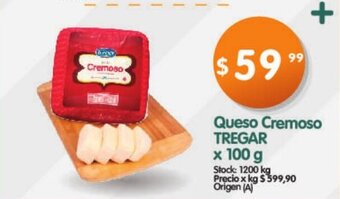 Supermercados Buenos Días Queso Cremoso Tregar x 100g oferta