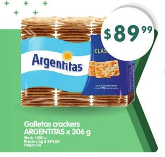 Supermercados Buenos Días Argentitas Galletas crackers x 306 g oferta