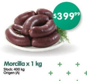 Supermercados Buenos Días Morcilla x 1 kg oferta