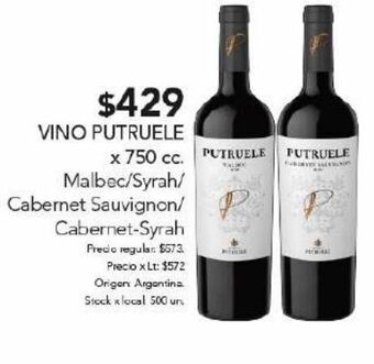 Disco Vino putruele oferta