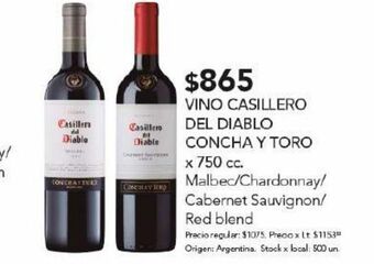 Disco Vino casillero del diablo oferta