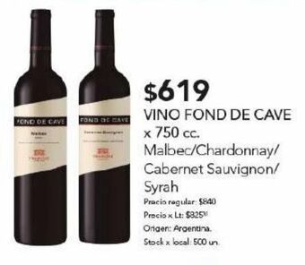 Disco Vino fond de cave oferta