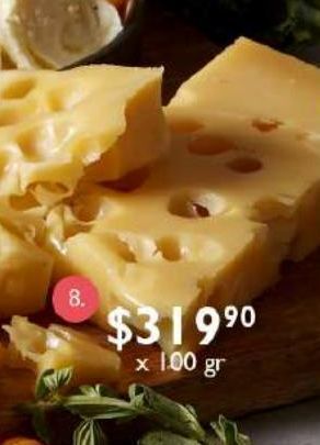 Jumbo Queso gruyere la quesera x 100g oferta