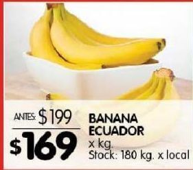 Disco Banana ecuador kg oferta